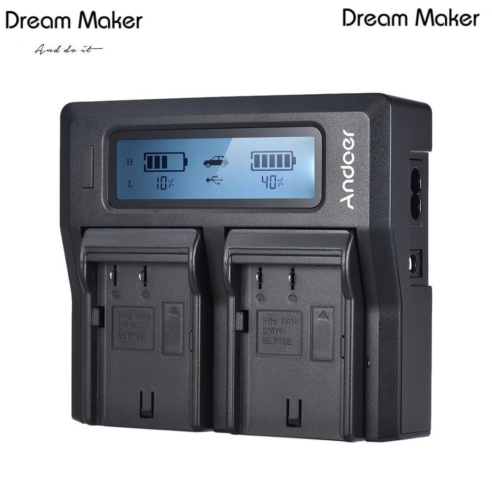 Dmw-Blf19E อุปกรณ์ชาร์จแบตเตอรี่แบบคู่หน้าจอ LCD สําหรับ Panasonic Lumix DC-Gh5, DMC-Gh3, DMC-Gh3K, 