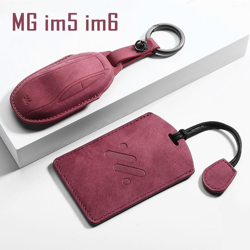 PU ปลอกกุญแจ MG im6 keychain KEY CASE พวงกุญแจรถ เคสกุญแจ MG IM6 IM5 EV NFC ปลอกกุญแจ .