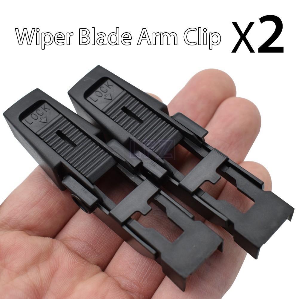 2pcs รถใบปัดน้ําฝนด้านหน้าคลิปยึดสําหรับ BMW 5 Series E39 Audi A4 B6 Peugeot 607 Saloon