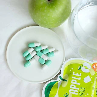 ( เซตสุดคุ้ม 10ซอง)Apple Herb Detox สมุนไพรแอปเปิ้ลเขียวดีท๊อกซ์ บรรจุ 10 แคปซูล