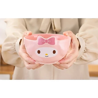 พร้อมส่ง💕 ชามเซรามิก หน้าการ์ตูน Sanrio ขนาด 5นิ้ว ลิขสิทธิ์แท้ ชามข้าว ถ้วยซุป น่ารัก | Bluerubystore