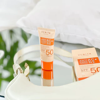 VENITA ครีมกันแดดเวนิต้า Venita Anti-Acne Care Sunscreen SPF50/PA+++plus เนื้อครีมเจล ซึมเร็ว