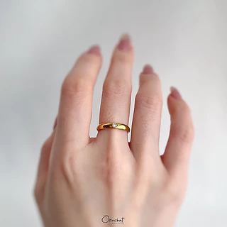 Orachat | Kevin 14k ring. (แหวนตัวเรือนสแตนเลส)
