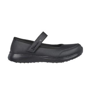 Skechers สเก็ตเชอร์ส รองเท้านักเรียนเด็กผู้หญิง Girls Microstrides Recess Rules Shoes - 302627L-BBK (latest) (BTS)