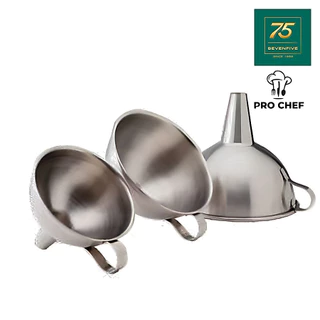 PRO CHEF กรวยกรอกน้ำ กรวยกรองอาหาร กรวยสแตนเลส PRC1-BK-FNLR