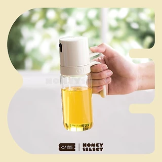 HomeyChoice ขวดแก้วใส่น้ำมัน และเครื่องปรุง Oil dispenser bottle พร้อมหัวฉีดสเปรย์ สำหรับทำอาหาร 2 ขนาด รุ่น 8026 , 8027