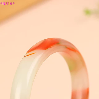 Nfph> หยกแท้ หยกธรรมชาติ สีเขียว หยก สร้อยข้อมือ กําไลข้อมือ สําหรับผู้หญิง ของขวัญ แฟนสาว ใหม่