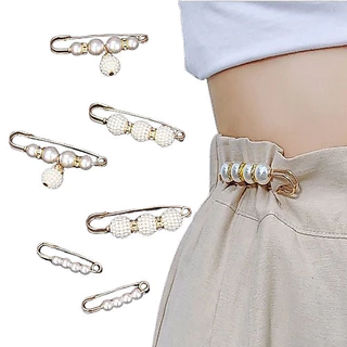 Fairy เข็มกลัดไข่มุก ปรับขนาดเอวกางเกง/เสื้อผู้หญิง เข็มกลัดคนท้อง หลากหลายแบบให้เลือก #Y42