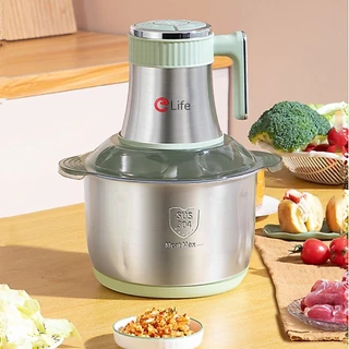 Homemark เครื่องบดเนื้อ สแตนเลสแท้ ประกัน1ปี ขนาด 5ลิตร 500W บดละเอียด ใน3วิ เครื่องปั่น เครื่องแรง