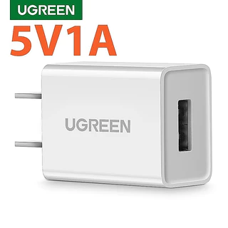 ของแท้💯 UGREEN 5W หัวชาร์จเร็ว 5V1A USB Charger สำหรับ ชาร์จมือถือ แท๊บเล็ต และกล้องวงจรปิด ทุกรุ่น