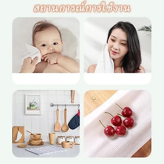 ผ้าขนหนูอัดเม็ด ขนาดเล็ก ผ้าฝ้าย สำหรับพกพา ผ้าขนหนูเช็ดหน้า แบบใช้แล้วทิ้ง 100x70 ซม