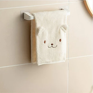 (มี 3 ขนาด) ราวแขวนผ้าขนหนู ผ้าเช็ดตัว ราวตากผ้า ที่แขวนผ้า ราวติดผนัง กาวติดผนัง ไม่ต้องเจาะรู สําหรับห้องน้ำ ห้องครัว
