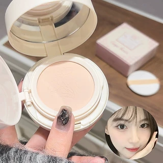 แป้งคูสชั่น กแป้งอัดแข็2อิน1 Double-Layer Cushion Powder 2-in-1ธรรมชาติ เคลือบ กันน้ำ ปกปิด กันเหงื่อ คุมมัน