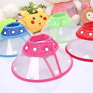 [JS] Puppy Pet Dog Cat Comfy Cone Neck Collar Anti-Bite Medical Recovery Protection