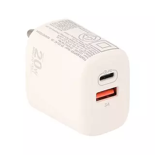 อะแดปเตอร์ Blue Box Wall Charger 1 USB-A / 1 USB-C 20W White (TISI) by Studio7