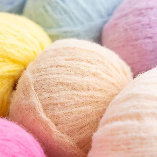 DUWEN ไหมพรมขนสัตว์ 3ply 40กรัม เหมาะสำหรับ ถัก ผมตุ๊กตา