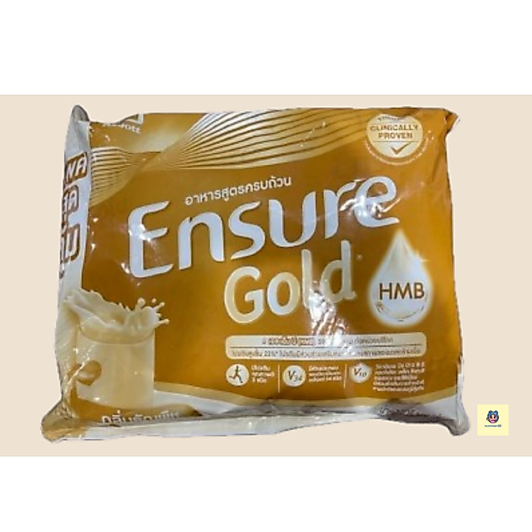 Ensure Gold 2220g Abbott นมผู้สูงอายุ โปรตีนสูง HMB กลิ่นธัญพืช สูตรลดน้ำตาล ถุงเติม ของแท้ พร้อมส่ง