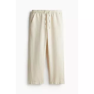 H&M(เอชแอนด์เอ็ม) กางเกง linen แบบสบาย ๆ fit relaxed ผู้ชาย 1259395_1