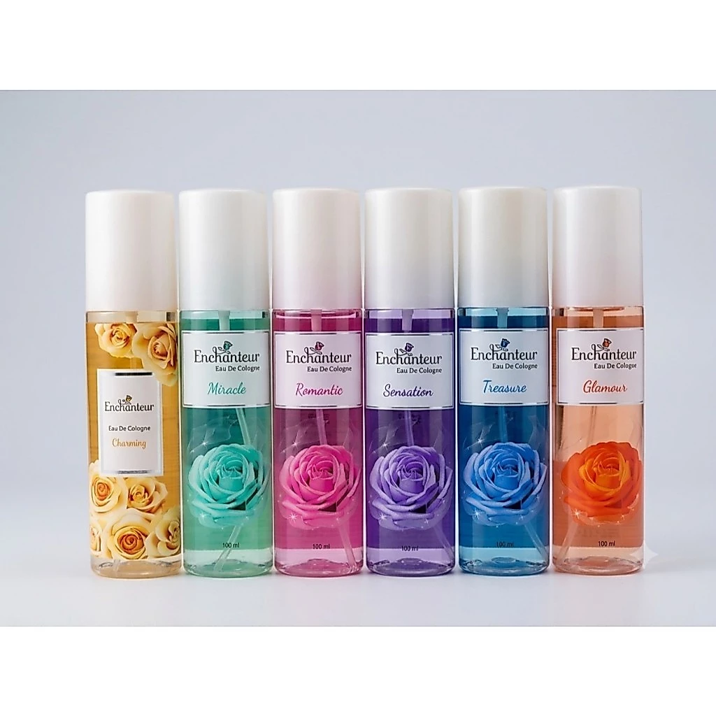 (สเปรย์น้ำหอม) 100ml. Enchanteur Cologne Charming เอนแชนเทอร์ โคโลญจน์สเปรย์น้ำหอม
