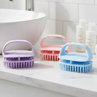 Konvy Scalp Massager Shampoo Brush คอนวี่ แปรงสระผมและนวดหนังศีรษะ (Purple/Pink/Blue)
