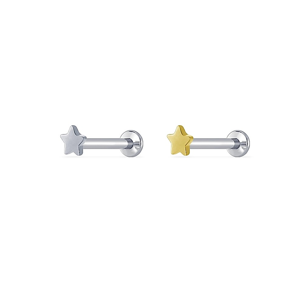 Piercingroom by Jay حلق نجمة تيتانيوم للبشرة الحساسة — صورة 2