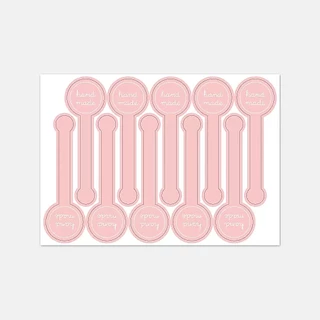 สติ๊กเกอร์ แฮนด์เมด ทำด้วยมือ สำเร็จรูป ติดกล่อง ขนม เครื่องดื่ม Thankyou Sticker handmade