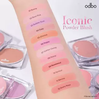 ♦️ของแท้·ส่งด่วน·ถูก♦️Odbo Iconic Powder Blush #OD1325 โอดีบีโอ ไอโคนิค พาวเดอร์ บลัช x 1 ชิ้น dayse