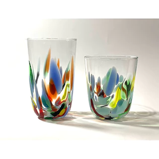 klart handmade glass แก้วแฮนเมดสีสันสดใส 300/370 ml.