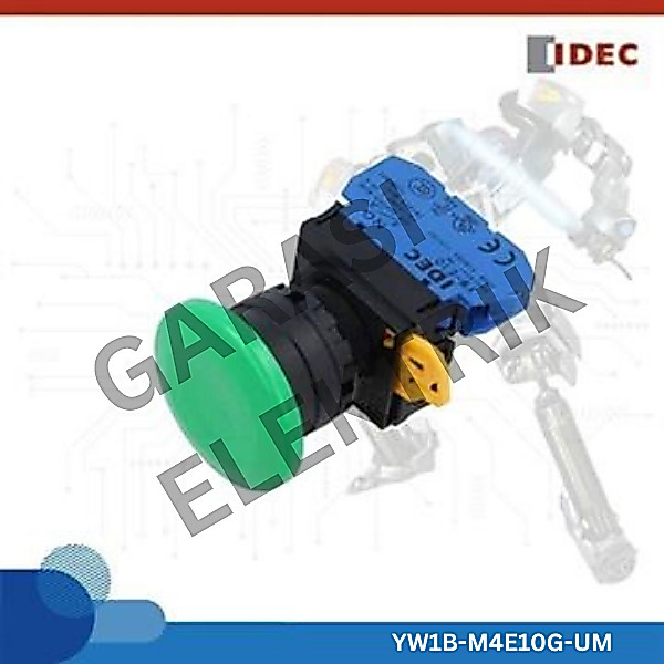 IDEC YW1B-M4E10G-UM - ปุ่มกด - YW Series - 1NO