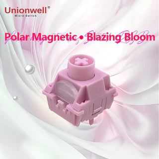 (พร้อมส่งจากไทย) สวิตช์คีย์บอร์ด Unionwell Polar Pro+ / Blazing Bloom สวิตช์แม่เหล็กเสียง Thock