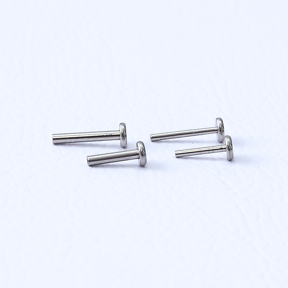 Piercingroom by Jay ساق حلق تيتانيوم Flat Back (للقطعة) — صورة 2