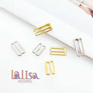 ตัวเลื่อน ตัวเลื่อนปรับสายเสื้อชั้นใน Bra Accessories แพค10ชิ้น (ตัวตะขอโลหะผสมเลข9) Alloy 9 buckle (D-1-E,MF-021)