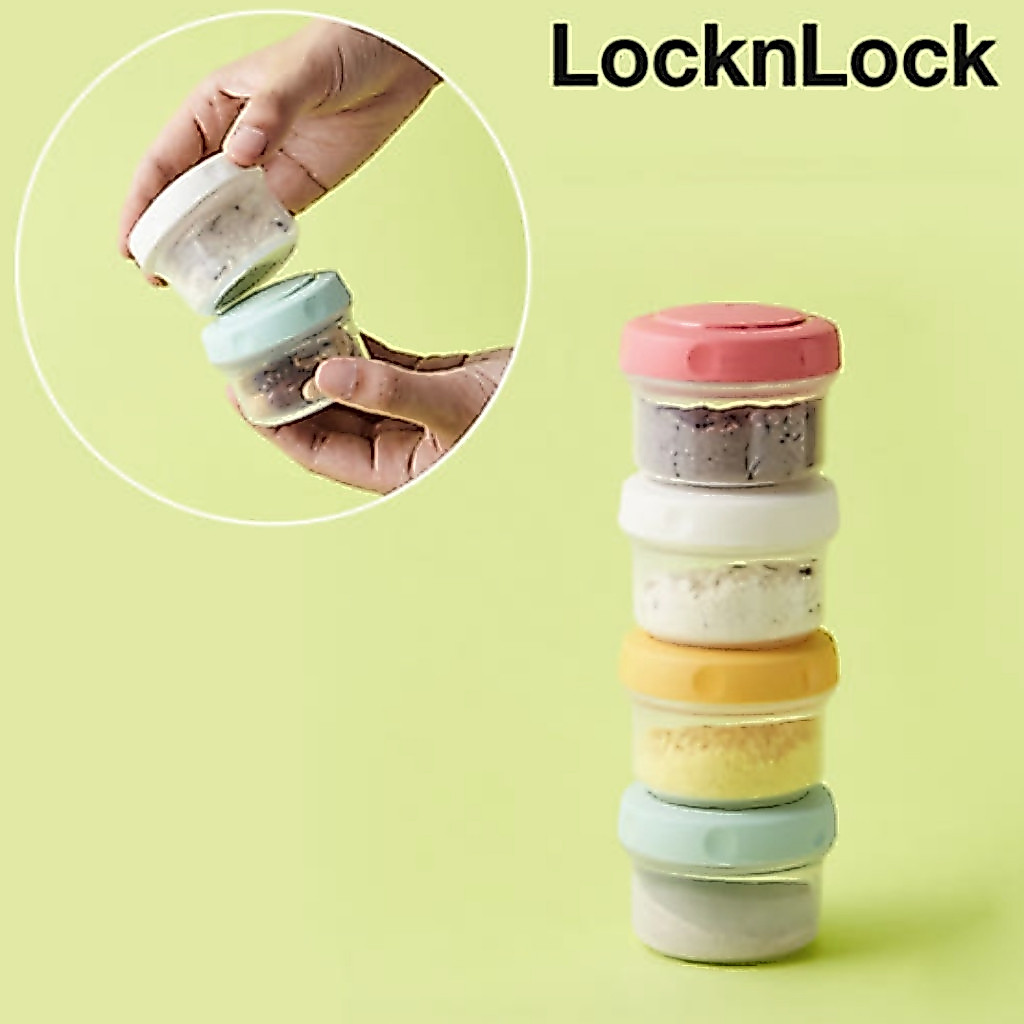 LocknLock กล่องใส่อาหาร ถั่ว ซอส ของชิ้นเล็ก และยา ขนาด 80 มล. จากกรุงโซล ประเทศเกาหลี