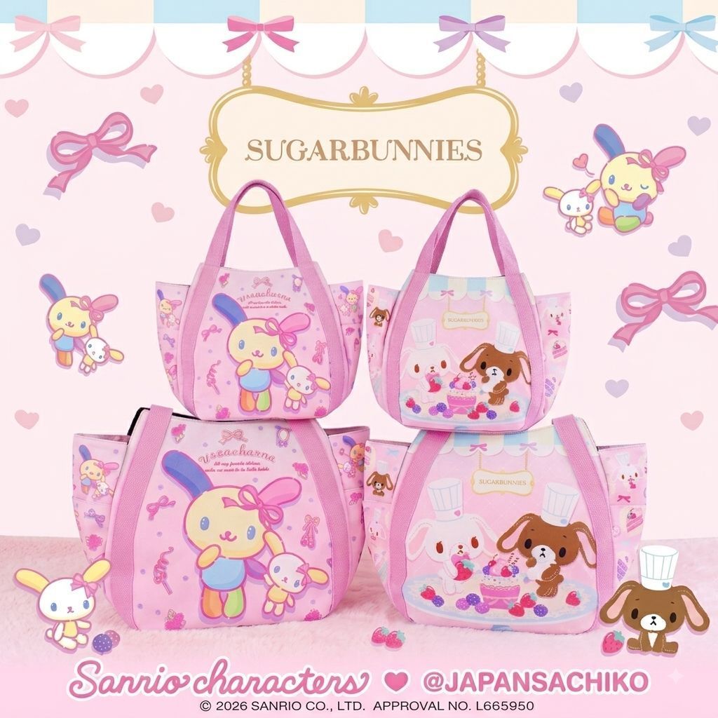🇯🇵 Eco bag sanrio hello kitty My Melody Kuromi cinnamonroll Usahana