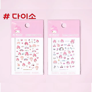 Daiso korea Japan Sticker Hello Kitty My Melody สติ๊กเกอร์ ตกแต่ง เล็บ โทรศัพท์ คิตตี้ มายเมโลดี้ ไดโซะ เกาหลี ญี่ปุ่น