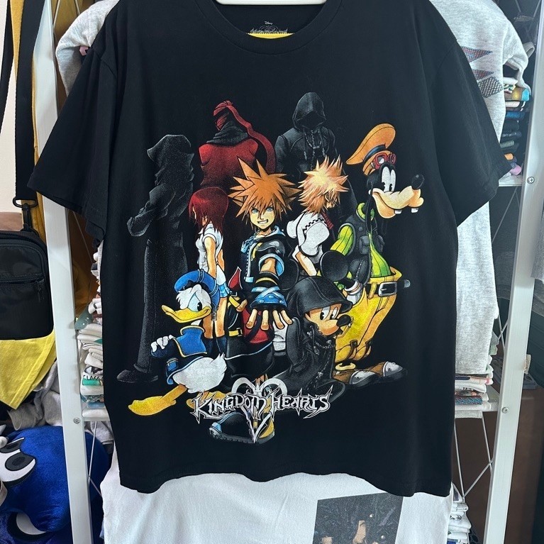(มือ2) เสื้อยืดงานเกมส์ Kingdom Hearts ลิขสิทธิ์แท้ สภาพใหม่