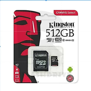 ของแท้ Kingston การ์ดหน่วยความจํา ผ้าแคนวาส TF 16GB 32GB 64GB 128GB 256GB 512GB Micro SDHC 80MB/s TF Class 10