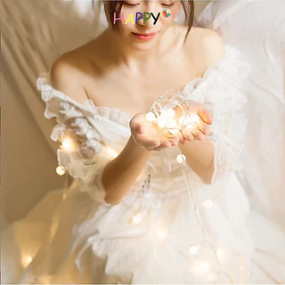 🔥[RNR]🔥 ไฟกลม ตกแต่งห้องนอน LED Light 2m/3m/6M/10m,🌷ใส่ถ่าน/USB