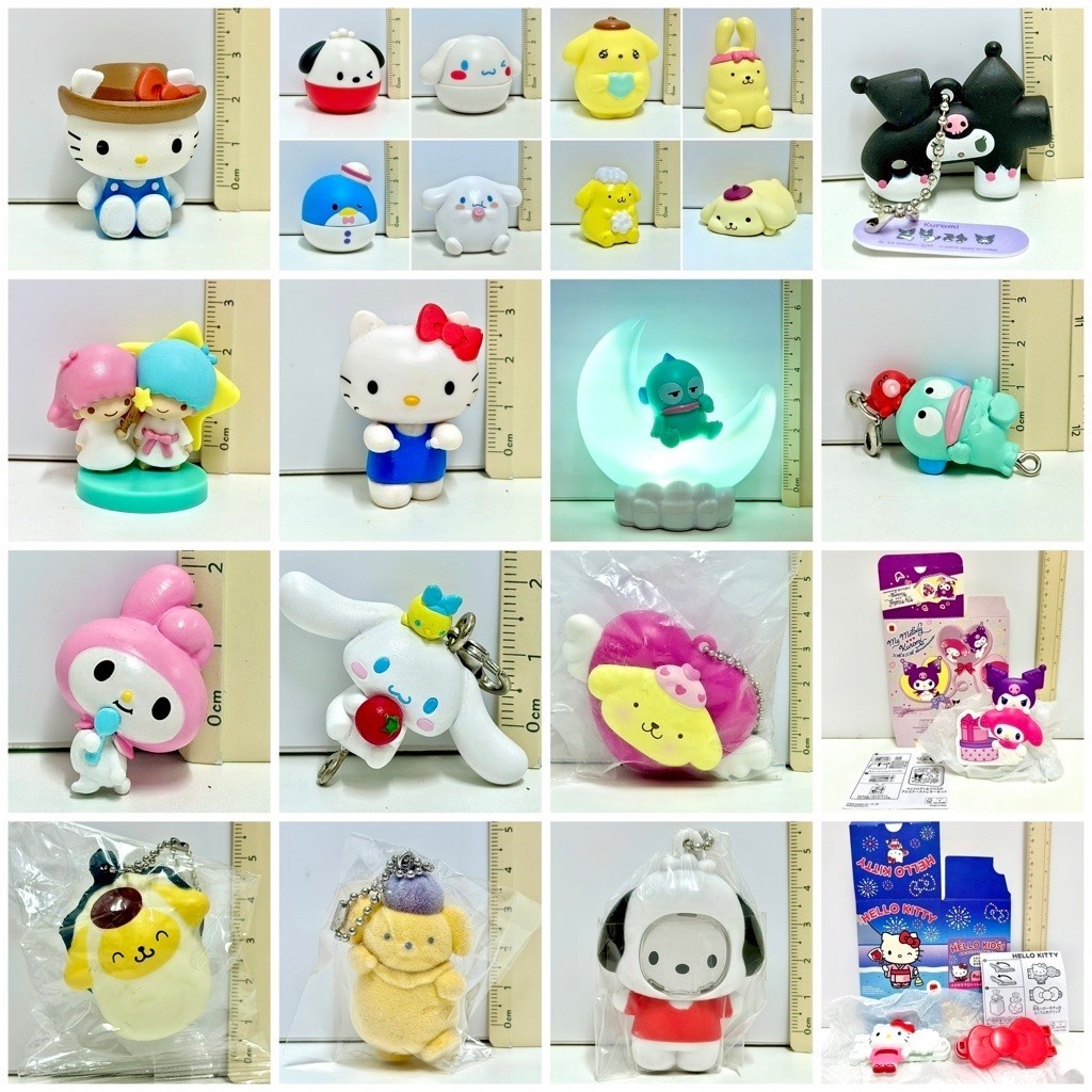 8.ของแท้ พร้อมส่ง ส่งไว ลิขสิทธิ์ Sanrio ซานริโอ้ โมเดล หุ่น ของเล่น ตุ๊กตา ฟิกเกอร์ พวงกุญแจ ของเล่น สะสม