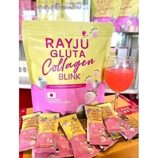 (1แถม1) Rayya collagen เรยา คอลลาเจน รีจู กลูต้า คอลลาเจน บริ้งค์ ปริมาร 1 ห่อ 30 ซอง collagen