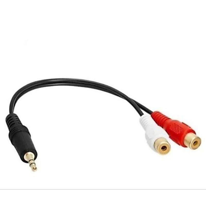 สาย 2 RCA Female to Stereo Male / Cable Stereo M to 2rca F 20cm