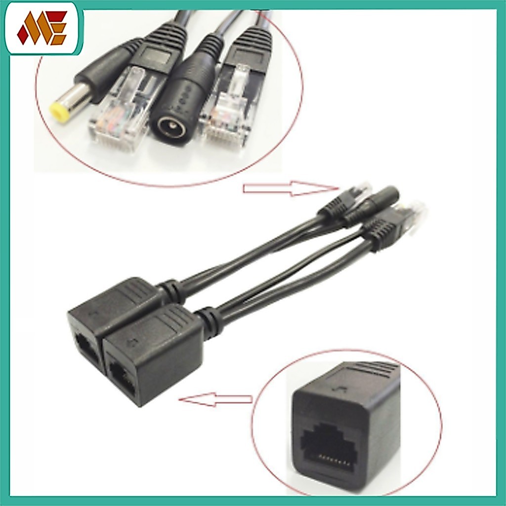 PoE Power Over Ethernet หัวฉีด Splitter อะแดปเตอร์สําหรับอุปกรณ์ DC พร้อม 5V 7V 9V 12V 15V 24V และ 4