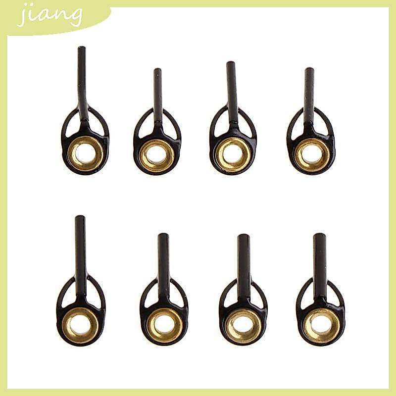 JN Fishing Rod Guide Ring Line Tip 0 9mm-1 6mm สแตนเลส DIY Eye แหวน Po