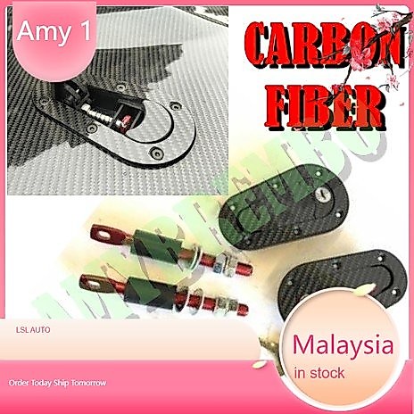 D1 Sanko Carbon Fiber Look Hood Lock Front Bonnet