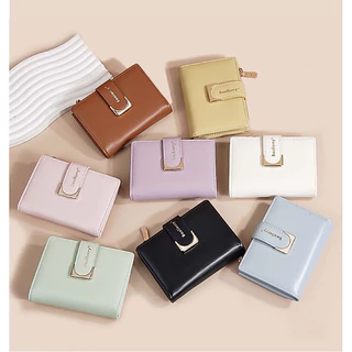 พร้อมส่งในไทย🇹🇭 กระเป๋าเงิน baellerry ของแท้ 2 พับมีช่องซิบใส่เหรียญ รหัส N8350