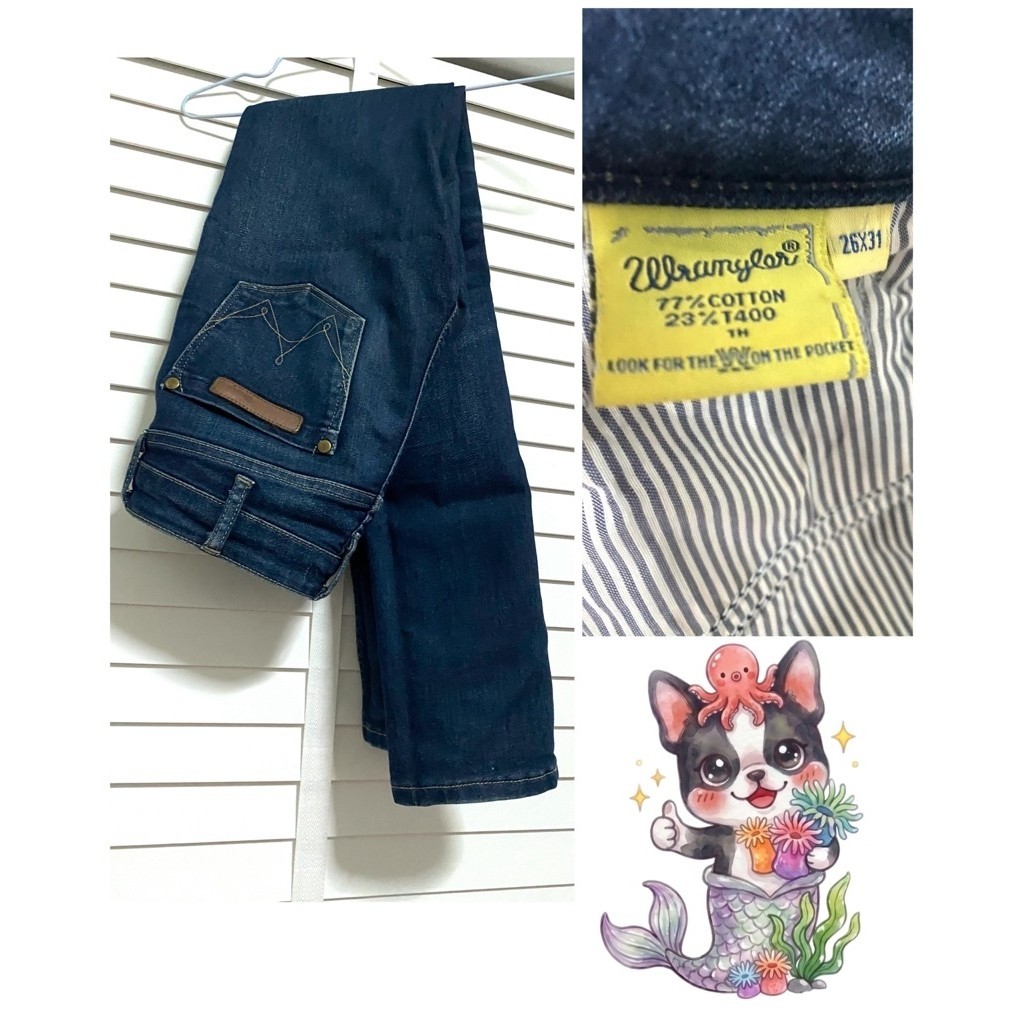 กางเกงยีนส์ wrangler มือสอง เอว26