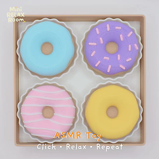 ของเล่นคลายเครียด ASMR โดนัทสุดน่ารัก กดเพลิน 4 สี ASMR Toy ของขวัญยอดฮิต