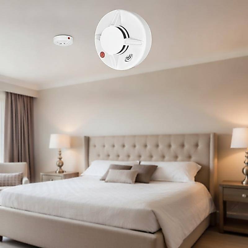 DOUSUN 4G NB เครื่องตรวจจับอัจฉริยะแบบเรียลไทม์ SMS Alert ความไวสูง Fire Alarm Certified สําหรับ Res