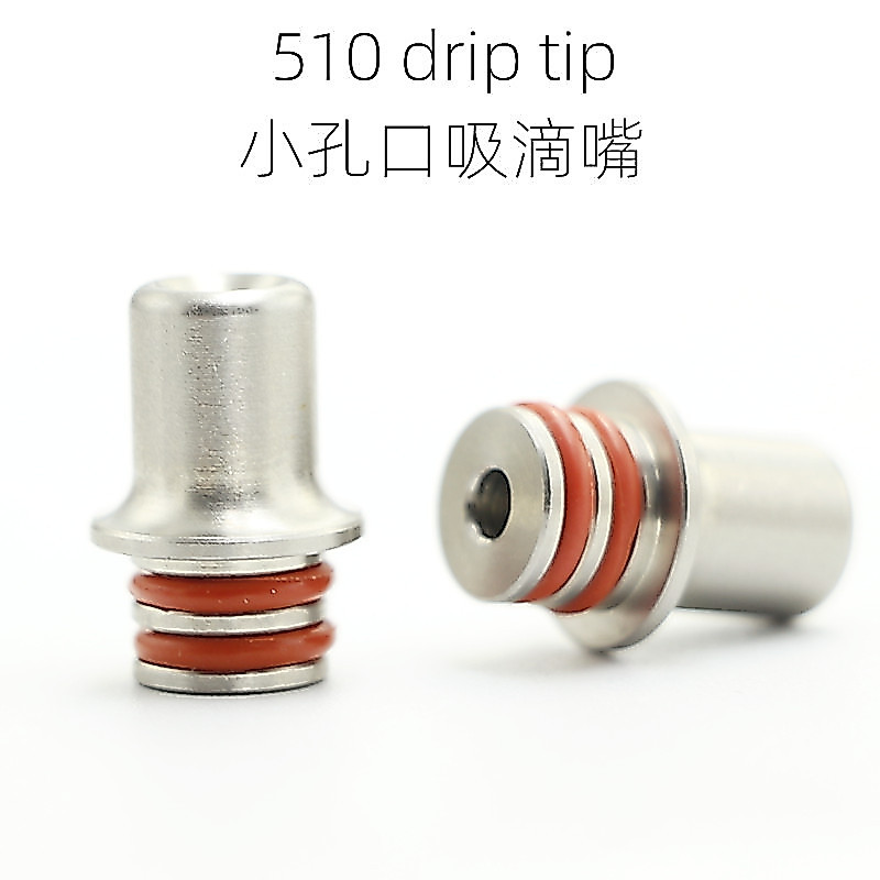 510 Drip TIP สแตนเลสรูเล็กดูด Drip TIP ผู้ถือบุหรี่ BXXG-0320260814