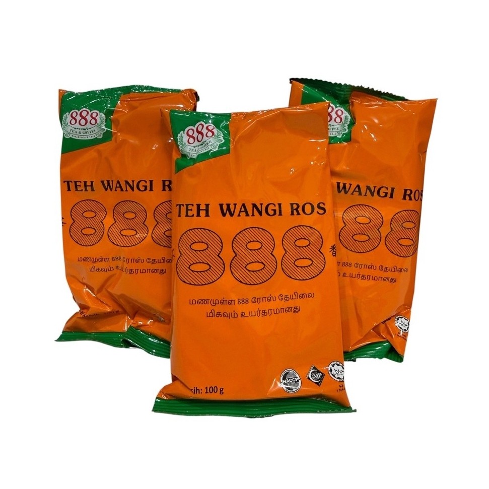 เซ็ต 3ห่อ ชาม้าหอมตรา 888ขนาด 100g*3=300 g สินค้านำเข้า